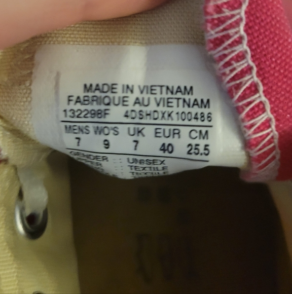 Converse Pink Sneakers Size 9 Womens - Picture 7 of 8